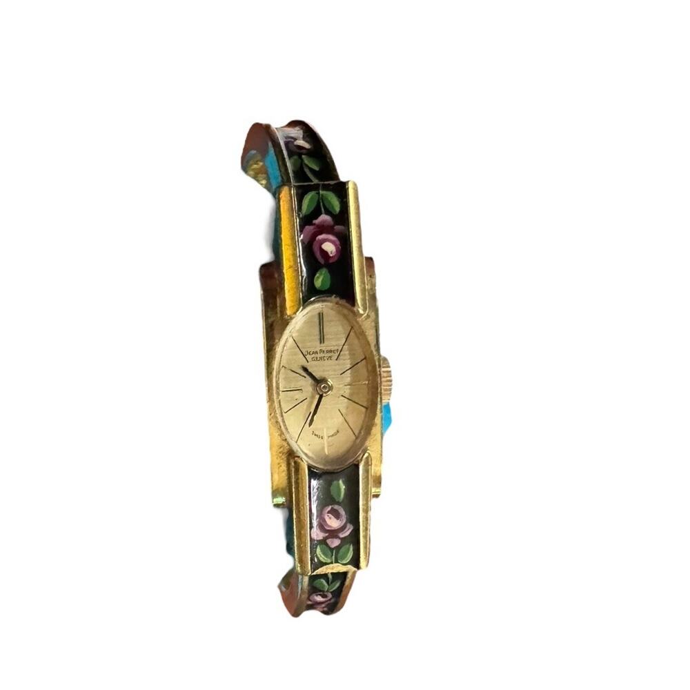 VTG Jean Perret Geneve Swiss Mechanical Women Wrist Watch Losing Time Parts READ